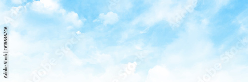 Blue sky and white cloudy. Background with clouds on blue sky. Beautiful blue and white sky background textures