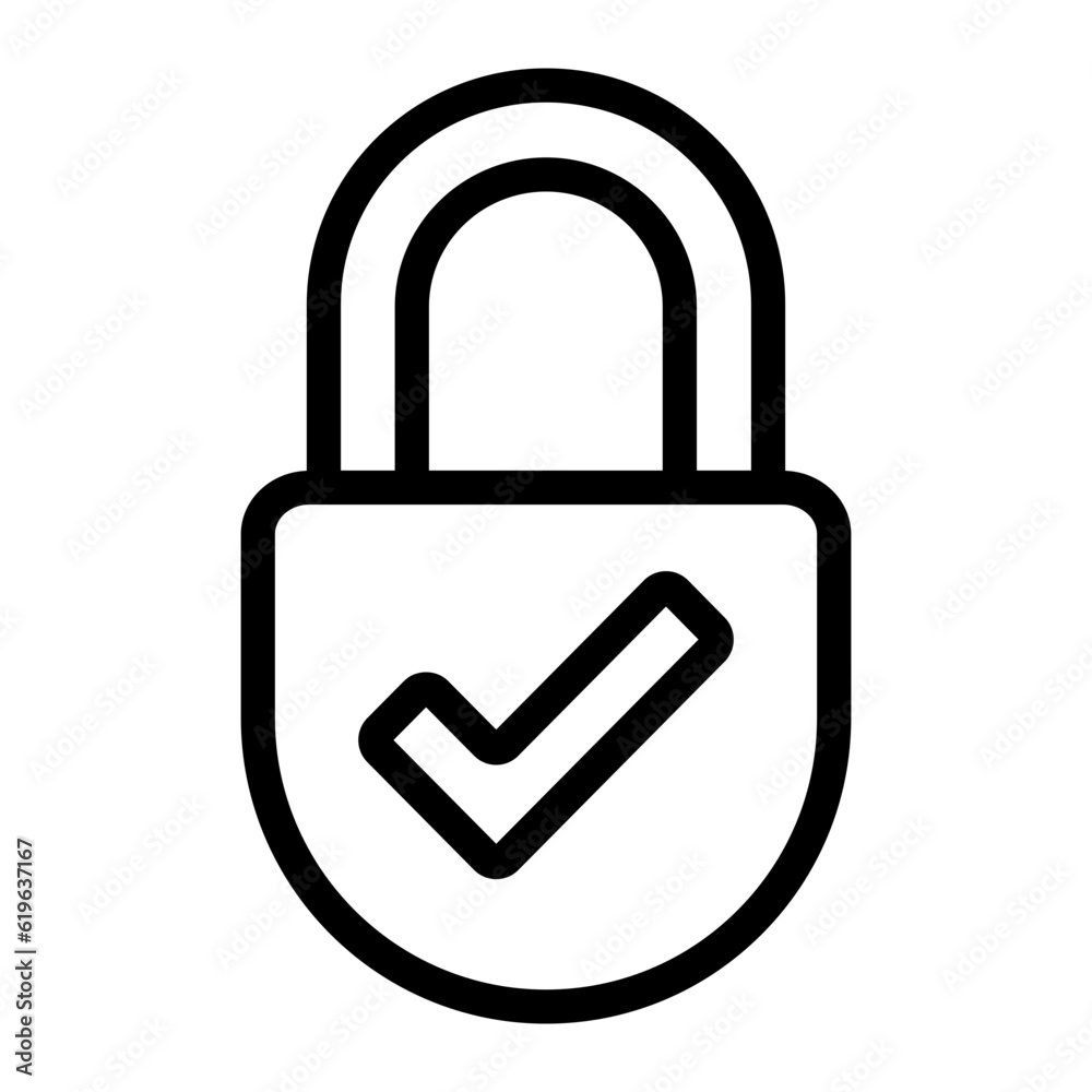 padlock line icon padlock line icon