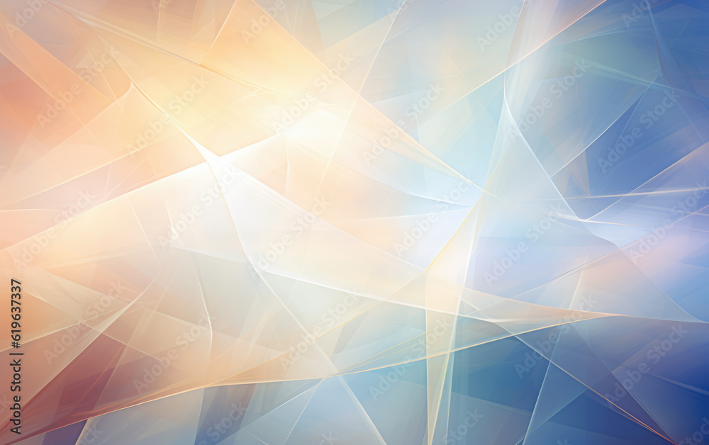 Obraz premium Pastel Colors Volumetric Geometric Abstract Background