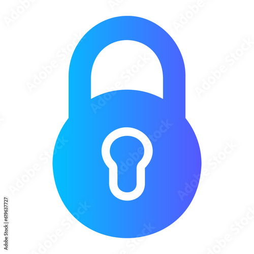 padlock gradient icon