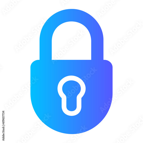 padlock gradient icon