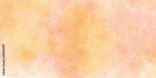 Abstract yellow splatter background with watercolor splashes. Abstract seamless yellow watercolor texture background. yellow sky and watercolor background with abstract cloudy sky concept.