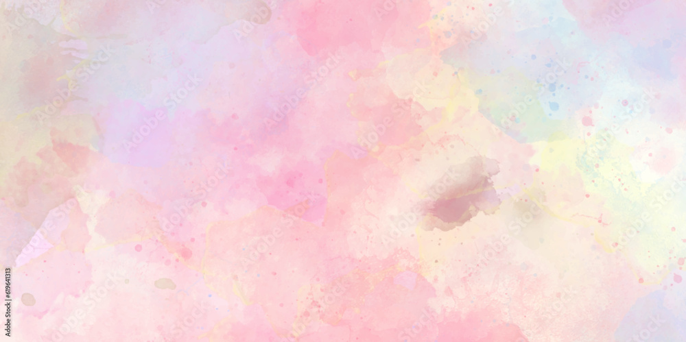	
Pink watercolor background abstract watercolor background with watercolor splashes. Abstract seamless pink watercolor texture background. pink sky and watercolor background with abstract cloudy sky.
