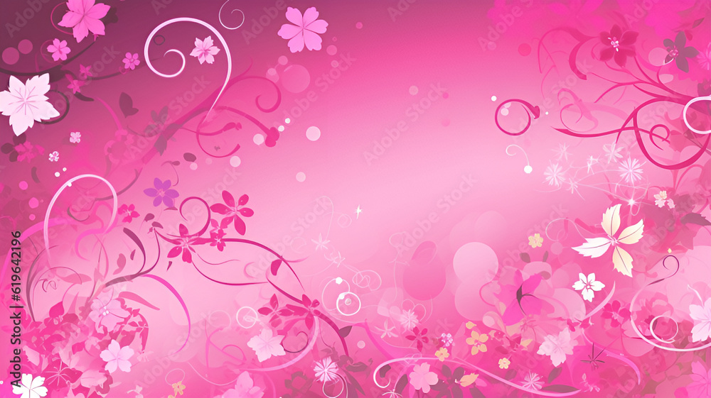 Pink Flower Wallpaper images | Generative AI