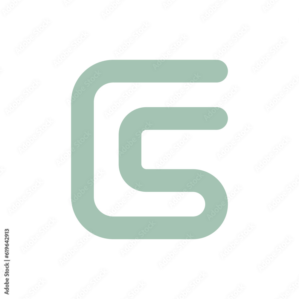 Monogram design vector logo. Monogram initial letter mark C logo design Monogram design vector logo. Monogram initial letter mark C logo design
