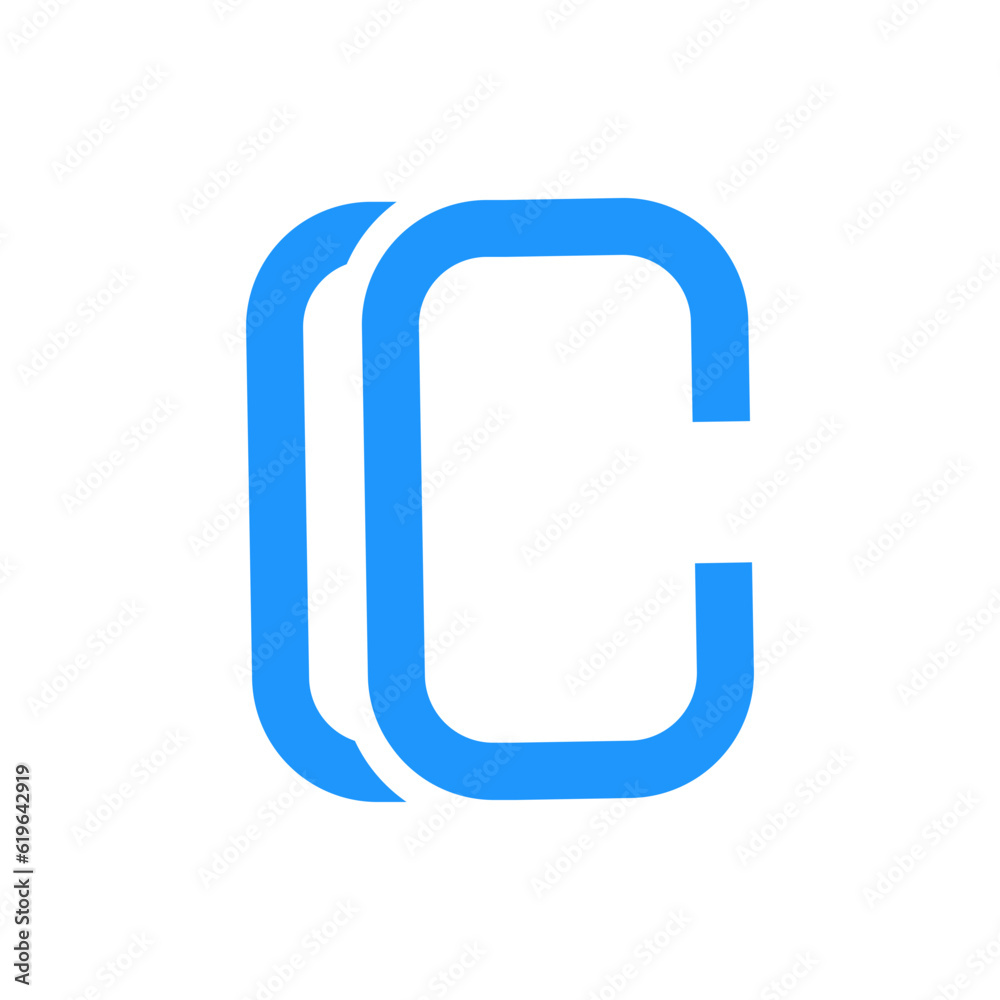Monogram design vector logo. Monogram initial letter mark C logo design Monogram design vector logo. Monogram initial letter mark C logo design