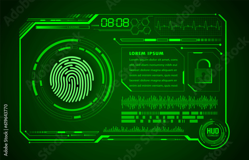 board future technology, blue hud cyber security concept background