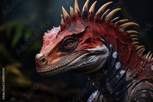 Close-Up of Tsintaosaurus  Natural light  Generative AI