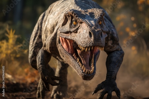 Close-Up of Tarbosaurus, Natural light, Generative AI © Giantdesign