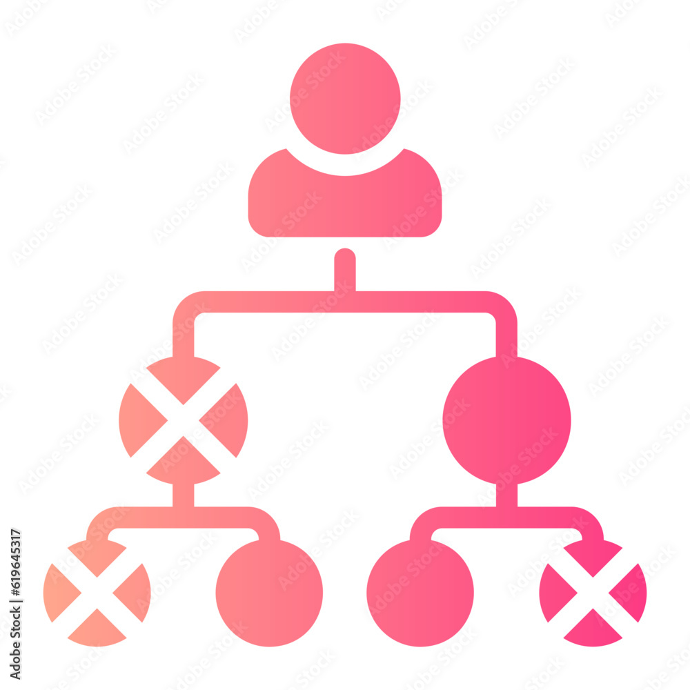 Fototapeta premium family tree gradient icon