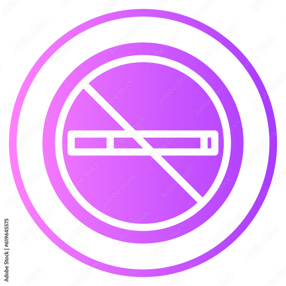 dont smoke gradient icon dont smoke gradient icon