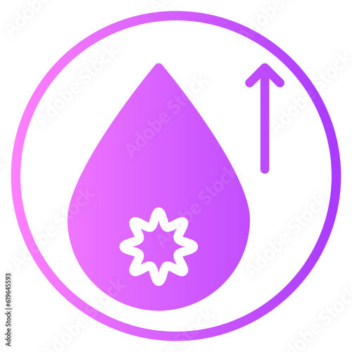 hyperglycemia gradient icon