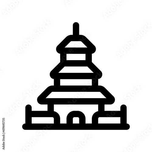 Editable shrine, temple vector icon. Landmark, monument, religious, building, architecture. Part of a big icon set family. Perfect for web and app interfaces, presentations, infographics, etc