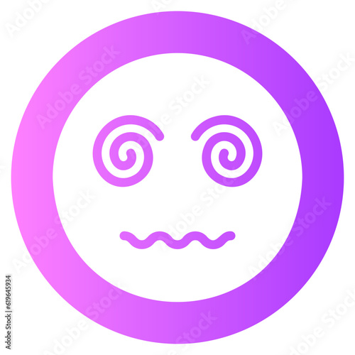 Dizziness gradient icon