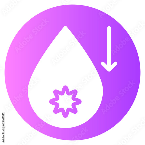 hypoglycemia gradient icon