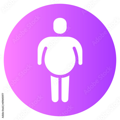 Overweight gradient icon