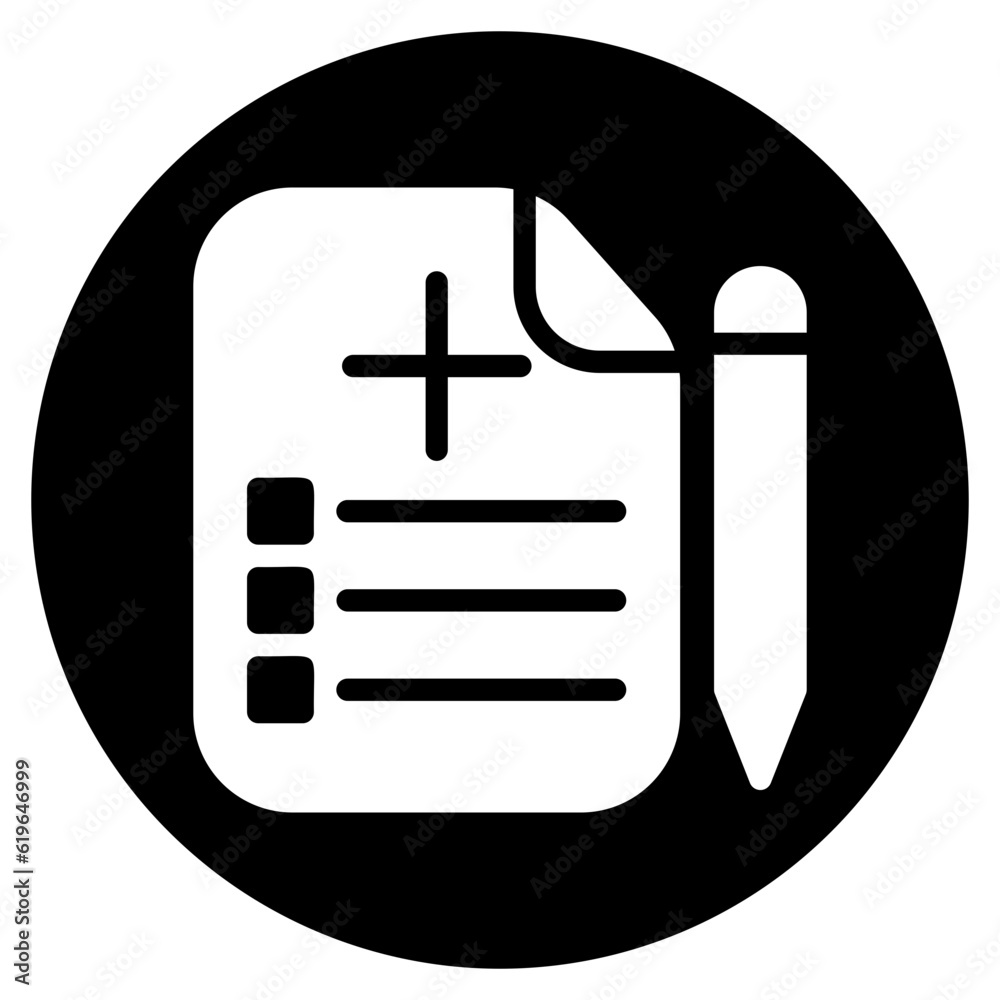 medical report glyph icon medical report glyph icon