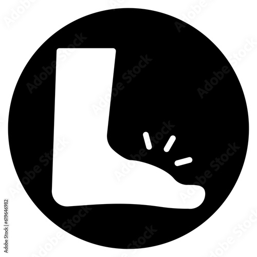 foot glyph icon