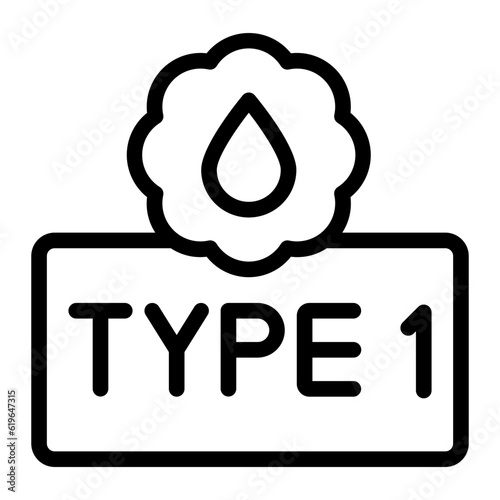 type 1 line icon