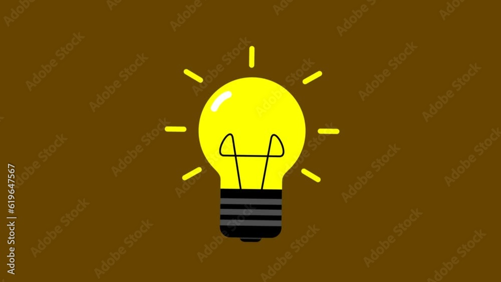 animated illustration of a big lamp, great to use for content about business, etc. animated illustration of a big lamp, great to use for content about business, etc.