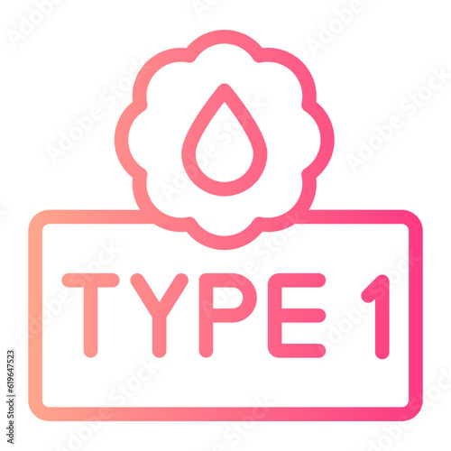 type 1 gradient icon