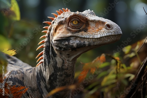  Close-Up of Qianzhousaurus  Natural light  Generative AI