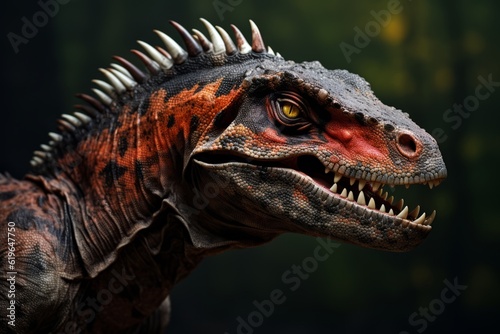 Close-Up of Proceratosaurus  Natural light  Generative AI