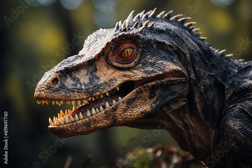 Close-Up of Proceratosaurus  Natural light  Generative AI