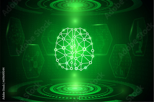 abstract background technology concept in green light,human body heal,technology modern medical science in future and global international medical with tests analysis clone DNA human