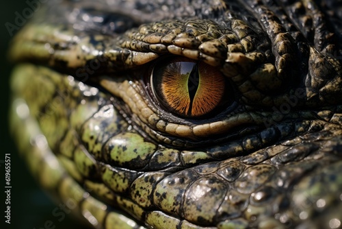 Photograph Of Crocodile Natural Light  Generative AI 
