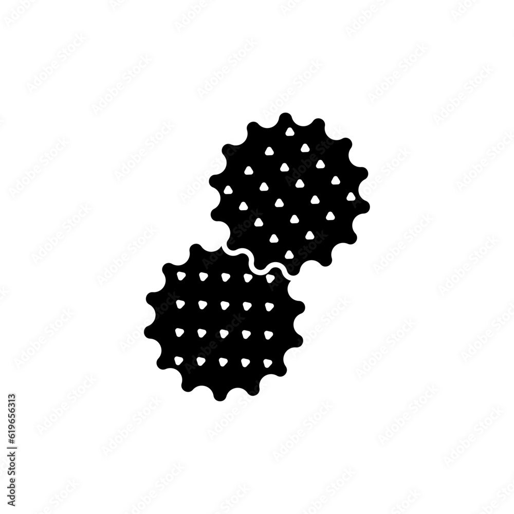 Obraz premium biscuit icon vector design templates