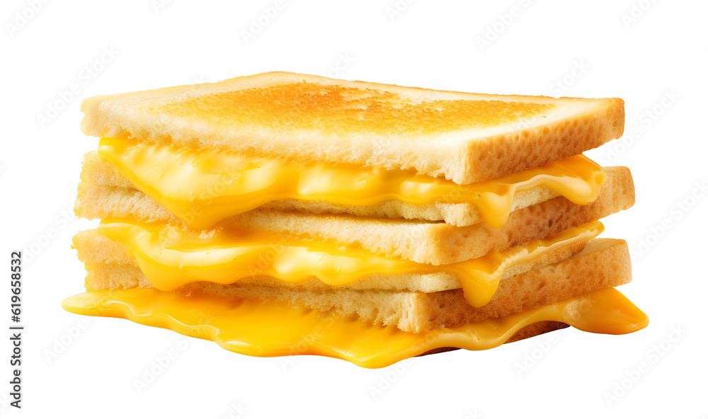 Cheese sandwich isolated on transparent background. PNG format Stock ...