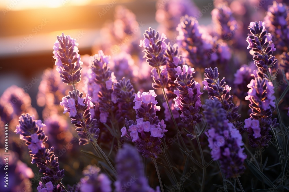 Photograph Of Lavender Natural Light, Generative AI Photograph Of Lavender Natural Light, Generative AI