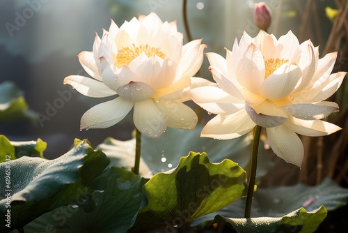 Photograph Of Lotus Natural Light, Generative AI