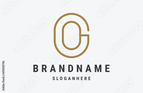 Letter g or og logo icon design template vector illustration photo