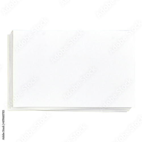 White Paper Card Cutout
