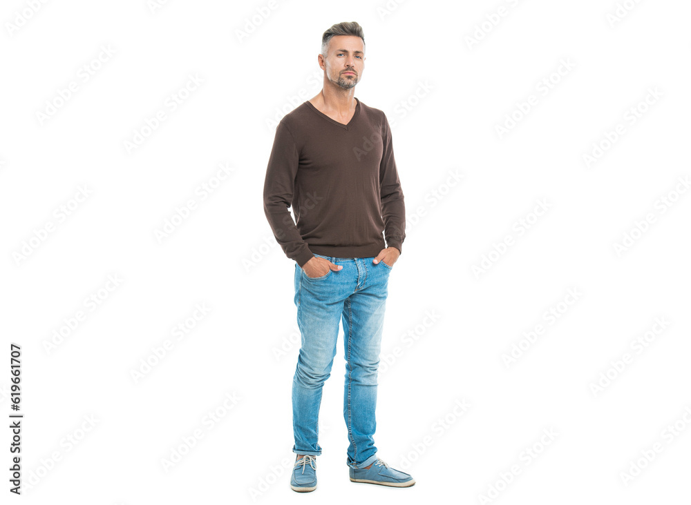 adult handsome man in a casual menswear in studio. well looking man in casual style menswear. Man wearing casual menswear isolated on white. urban mature man with trendy menswear for everyday life adult handsome man in a casual menswear in studio. well looking man in casual style menswear. Man wearing casual menswear isolated on white. urban mature man with trendy menswear for everyday life