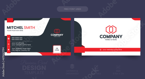 vector digital marketing and corporate business card design template. Double-sided creative business card template. Portrait and landscape orientation. Horizontal and vertical layout.