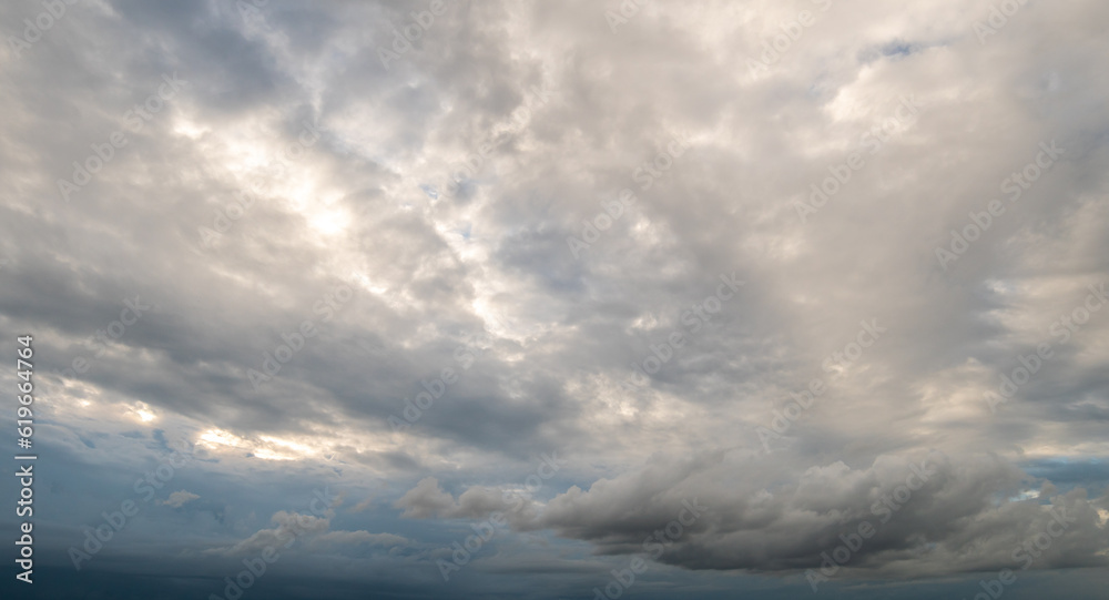 Storm clouds with the rain. Nature Environment Dark huge cloud sky black stormy cloud