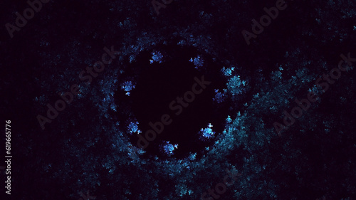 3D rendering abstract circle light background