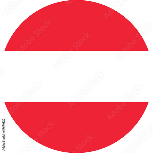 Free Download round Austrian flag of Austria - GFXLoad