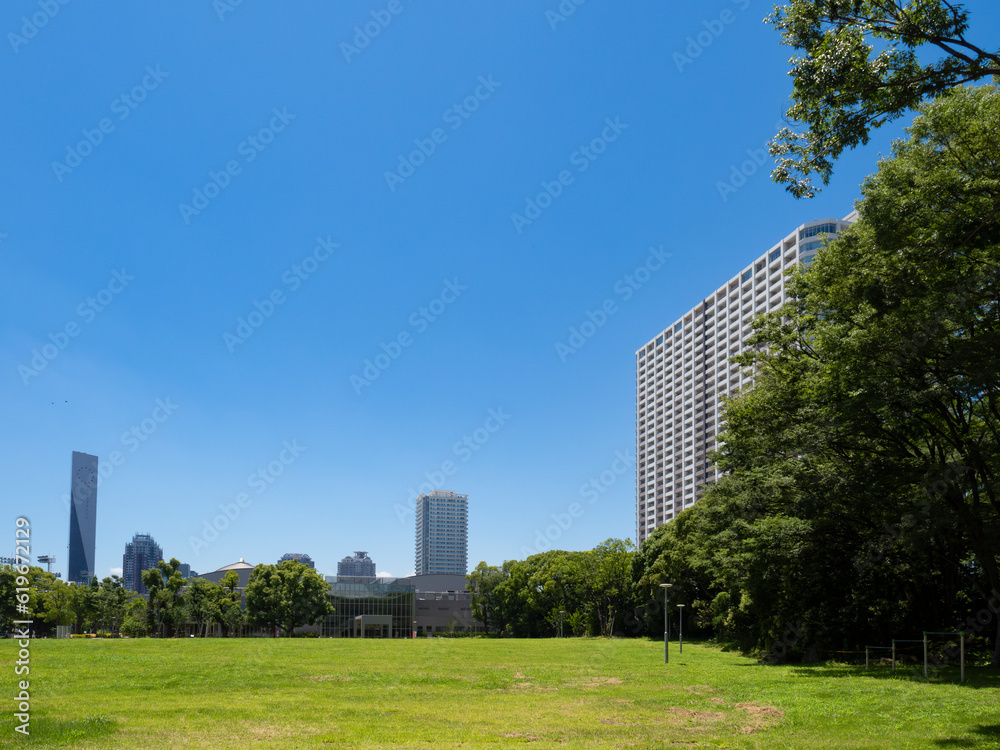 快晴の有明テニスの森公園
