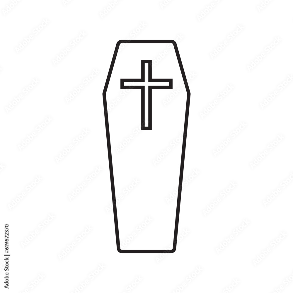 coffin icon vector coffin icon vector