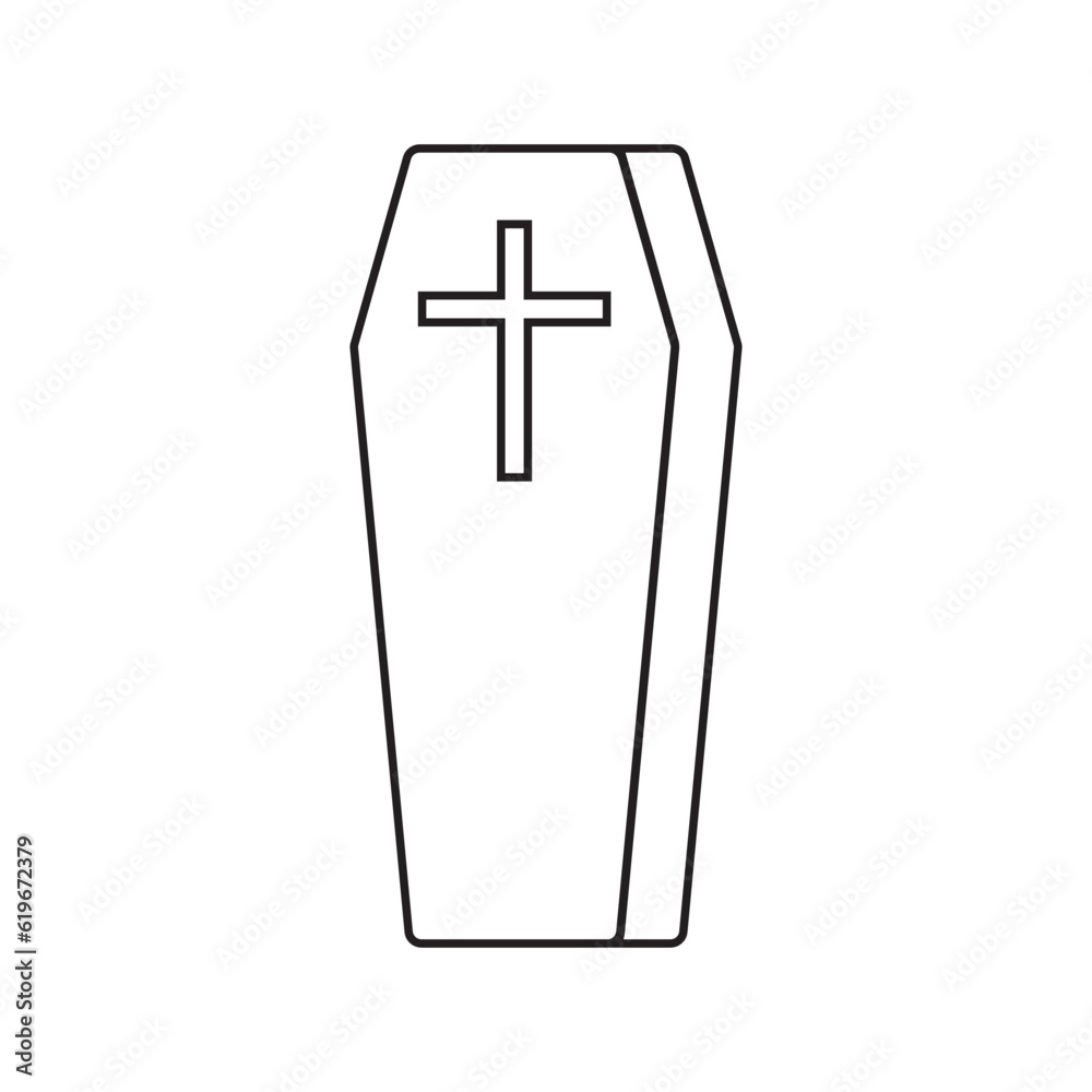coffin icon vector coffin icon vector