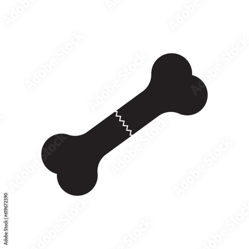 broken bone icon vector
