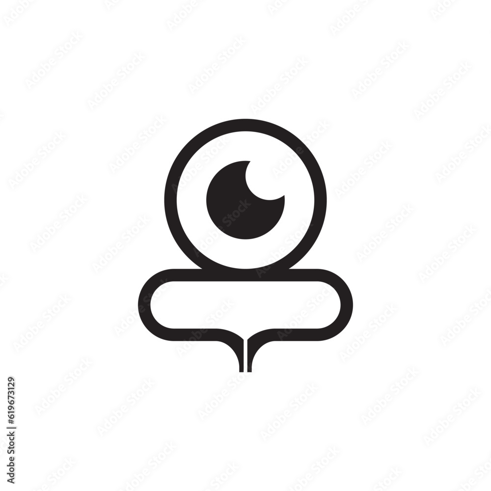 spy symbol logo icon illustration. spy symbol logo icon illustration.