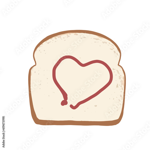 heart shaped bread