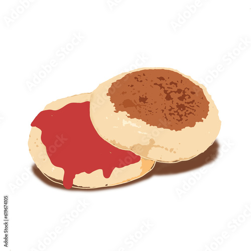 cake isolated on white background