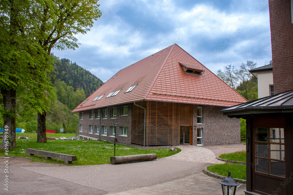 A village architecture of Beautiful house in black forest, Germany