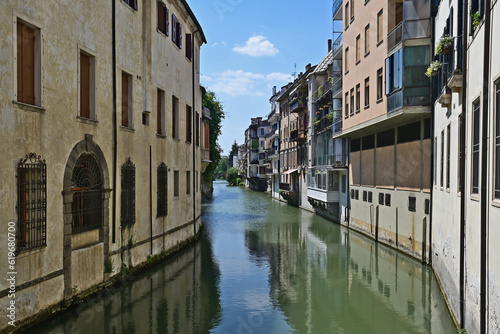 Padova  il fiume Piovego e Bacchiglione - Veneto 